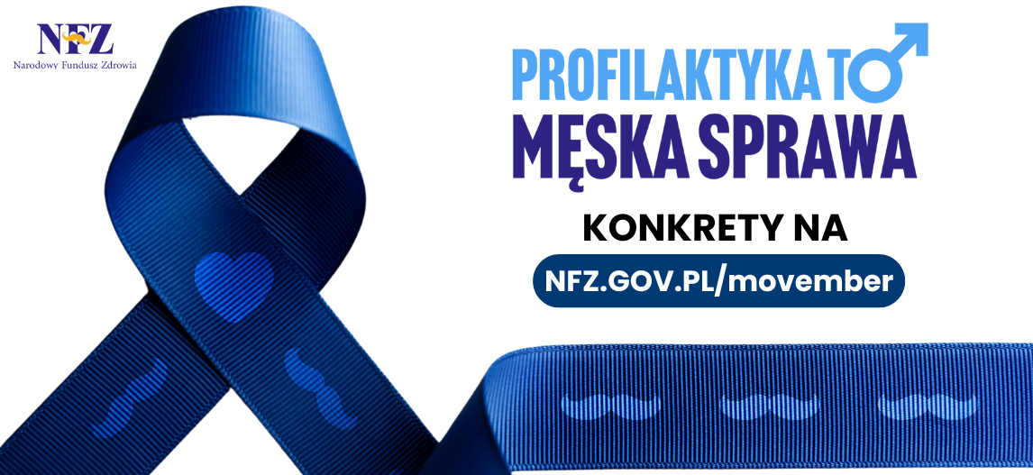 Infografika. Tekst: Profilaktyka to męska sprawa