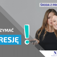 tekst: "Środa z profilaktyką, pokonać depresję"