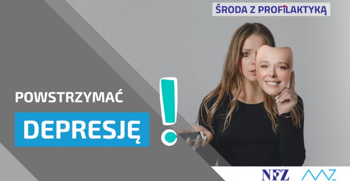 tekst: "Środa z profilaktyką, pokonać depresję"