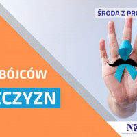 tekst: "Środa z profilaktyką, 5 zabójców mężczyzn"