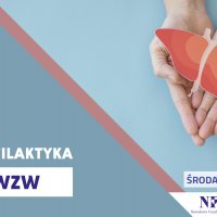 tekst: "Środa z profilaktyką, profilaktyka WZW"