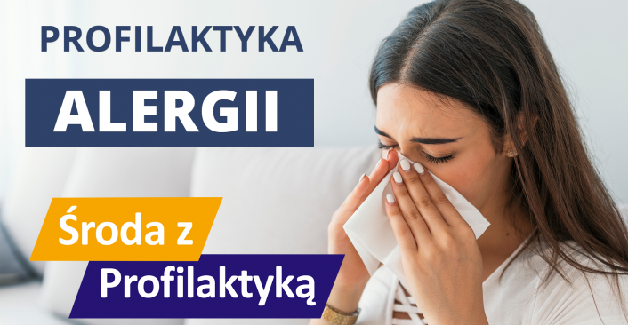 tekst: "Środa z profilaktyką, profilaktyka Alergii